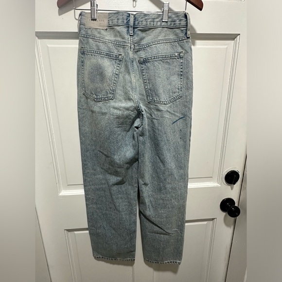 Everlane 90s way high jean factory paint splatter distressed 26 EUC - Picture 5 of 11